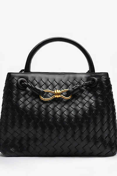 Faye Woven Bag In Black