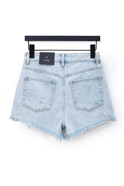 Erica distressed Denim Shorts