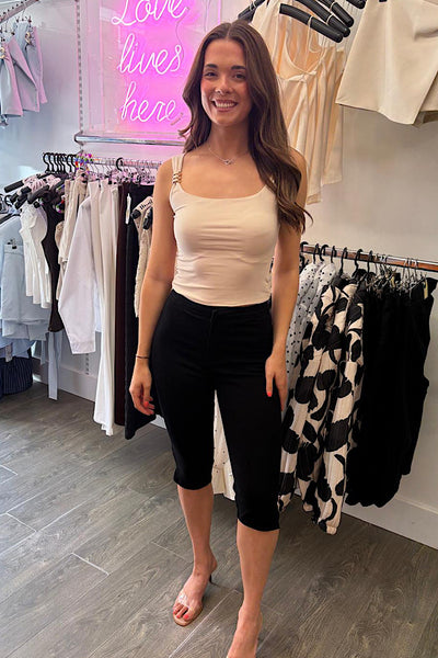 Kate Slinky Top With Gold Detail (2 colours)