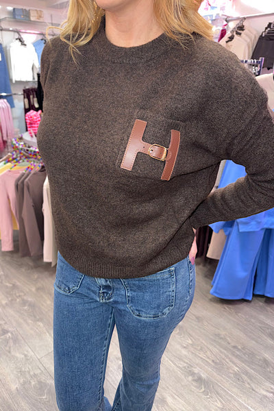 Honor ‘H’ Motif Soft Knit Jumper