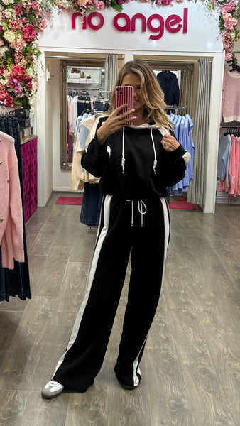 Ellie Hoodie And Joggers Co-ord Set In Black