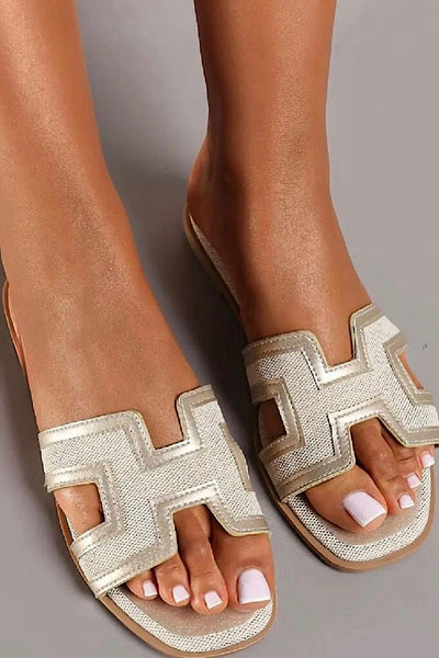 Tanya Gold H Canvas Flat Slider